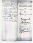 Assignment of Mortgage papers; between Mary Thomson to Thomas Gillbard.