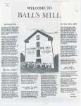 Article written by Paul Rapati entitled “Welcome to Ball's Mill"