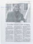 Article entitled “Curator taken with history"