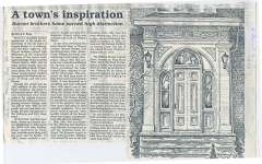 Article entitled “A town's inspiration"