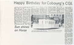 Happy Birthday for Cobourg's CGE