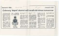 Cobourg depot alumni will recall old-times tomorrow