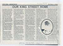 Article entitled “Our King Street home"