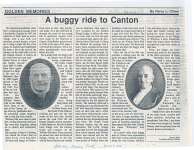 Article entitled “A buggy ride to Canton"