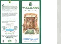 Brochure from the Woodlawn Terrace Inn at 420 Division St