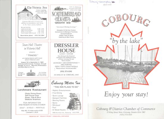 “Cobourg by the lake&quot; booklet