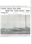 Article entitled “Fought Eagles for food when the Katie Eccles went"