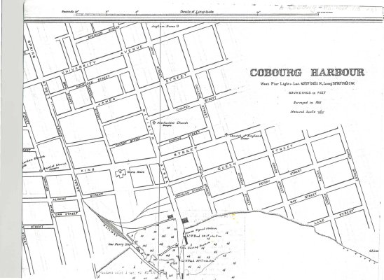 Map Of Cobourg Ontario Reproduction Of A Map Of Cobourg Harbour Surveyed In 1911 From The Archives  Of Ontario.: Cobourg Images