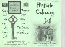 “Historic Cobourg Jail" promotional brochure, now an Inn & Restaurant.