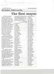 The first mayoralty election