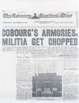 Cobourg's Armories, Militia Get Chopped