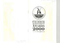 Chamber Achievement Awards 2000 booklet