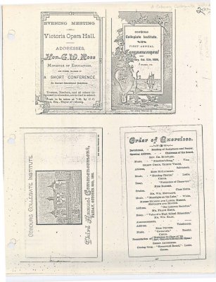 Series of pamphlets ranging from C.C.I. dealing with commencements and Dramatic recitals.