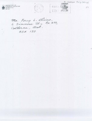 A series of letters between Percy L. Climo and Mr. Felton P. Behan of Don Mills