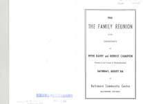 Programme for the family reunion