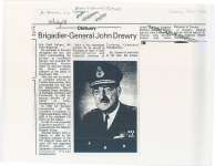 Obituary for Brigadier-General John Drewry.