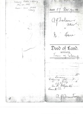 Mortgage between Helen Eliza Feir and Sarah McEvers