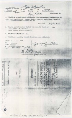 Mortgage agreement between Ernest H. Tarrant and his Alice Winnifred Tarrant