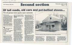 Article about Roy Goody's service station