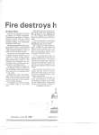 Article about the fire that destroyed the Wicklow Baptist Church