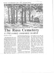 Article about Russ Cemetery in Haldimand Township