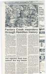 Article about the history and significance of Factory Creek.