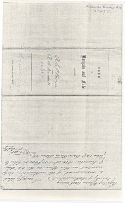 Deed of Bargain and Sale between Richard C.D. Brown and Richard B. Muchall.