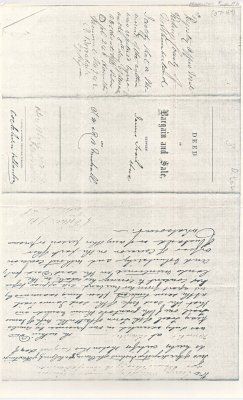 Deed of Bargain and Sale between James Trail and Richard B. Muchall.