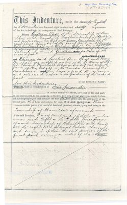 Deed of Bargain and Sale from Gideon Page, his wife, and Mary Muchall to Richard Blythe Muchall.