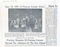 Class of 1894 At Precious Corners School