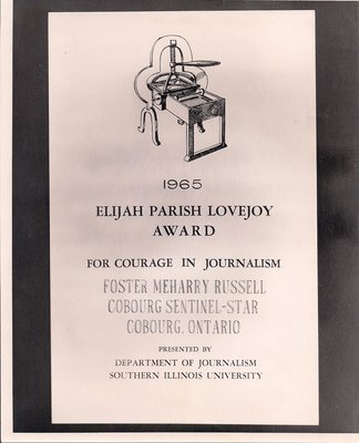 1965 Elijah Parish Lovejoy Award