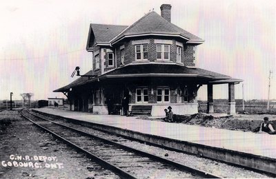 <b>Photograph Cobourg railroad station <b>