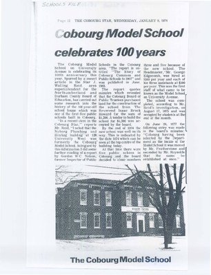 Cobourg Model School celebrates 100 years