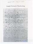 Joseph Scriven's Handwriting