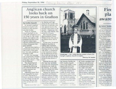 Anglican church looks back on 150 years in Grafton