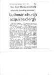 Lutheran church acquires clergy