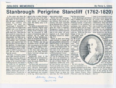 Stanbrough Perigrine Stancliff (1762-1820)