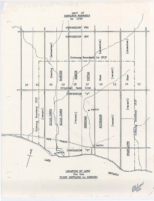 Part of Hamilton Township in 1799- Location Of Lots