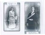 Photos of Miss Ella Gertrude Tourje and Edwin Samuel Popham