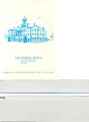 Town of Cobourg Grand Re-Opening Of Victoria Hall