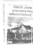 Villa St. Joseph, in its many stages, reflects Cobourg's past