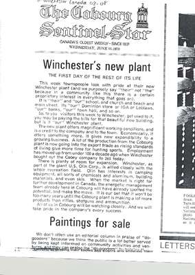 Winchester's new plant