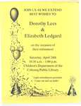 Flyer regarding Dorothy Lees & Elizabeth Ledgard’s retirement