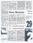 Article entitled, ‘New Librarian’