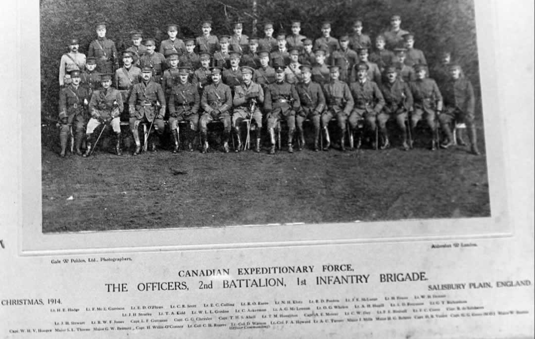 Canadian Expeditionary Force. the Officers, 2nd Battalion, 1st Infantry ...