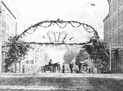 <b>Archway for Prince of Wales visit - 1860<b>