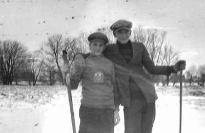 Hockey game at Mud Lake 1922