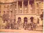 Firemen in front of Victoria Hall