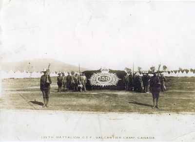 139th Battalion, C.E.F., Valcartier Camp, Canada