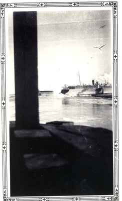 View of harbour and S.S. Ontario No. 1